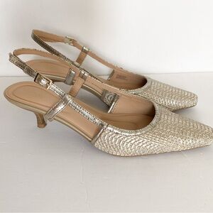 Kenneth Cole Reaction Gold Heels